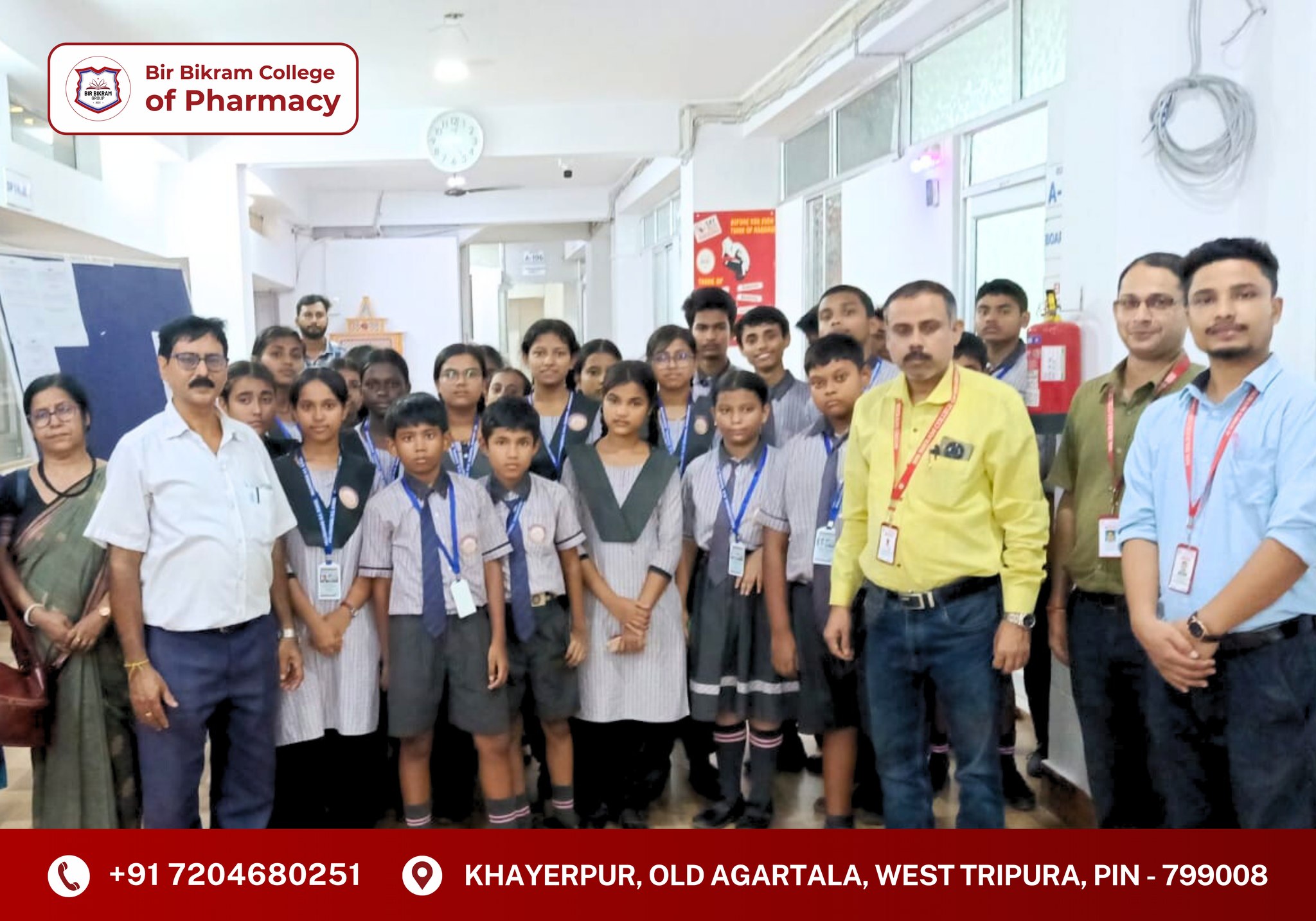 Pallimangal HSS Visits Bir Bikram College of Pharmacy – 24 July 2025